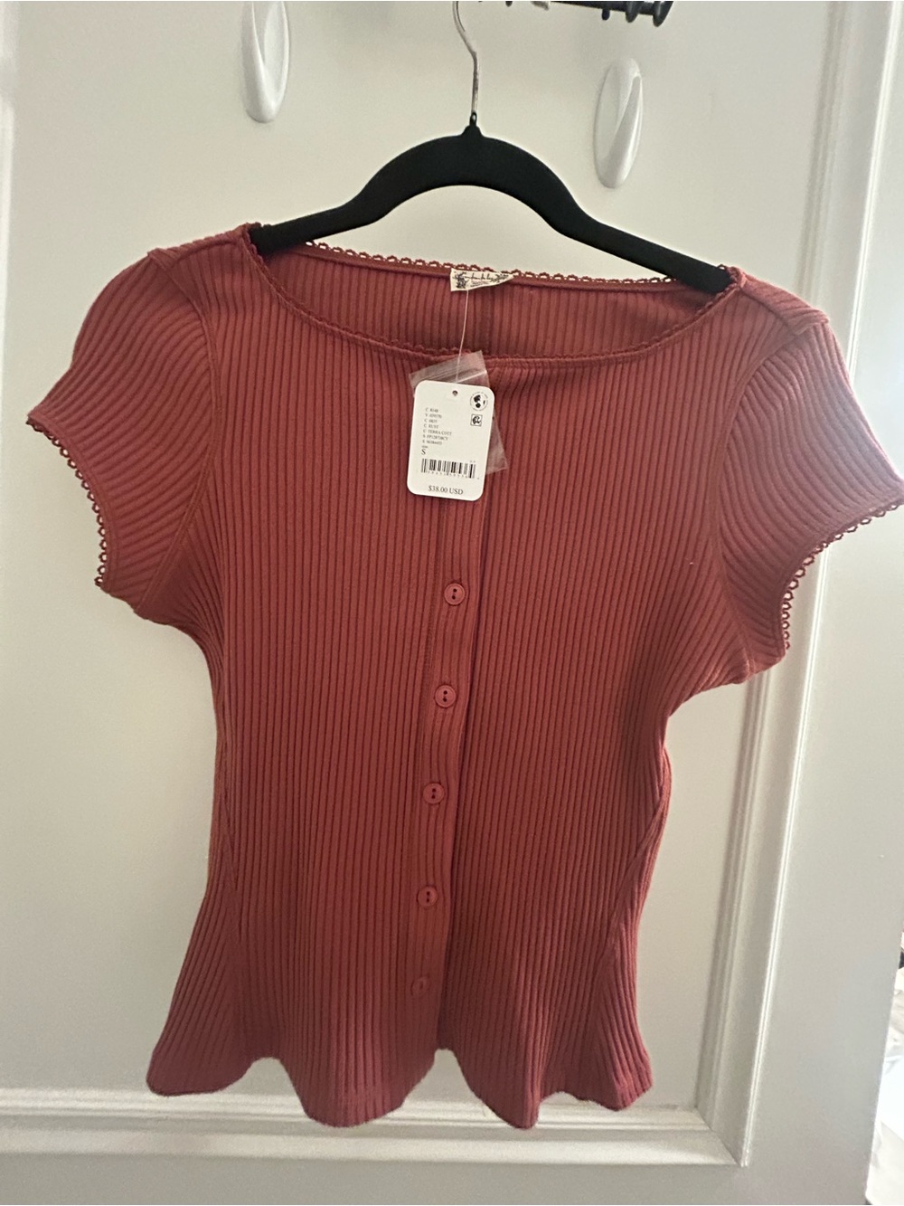 Free people - Ribbed Button top - Picture 2 of 4